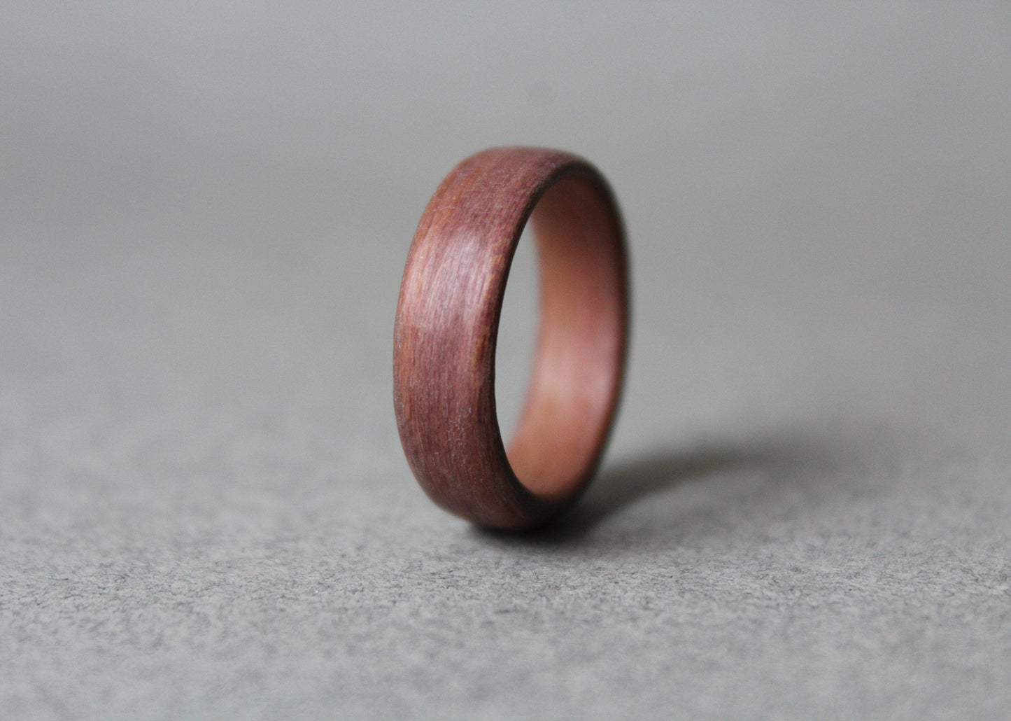 Plum Bentwood Ring