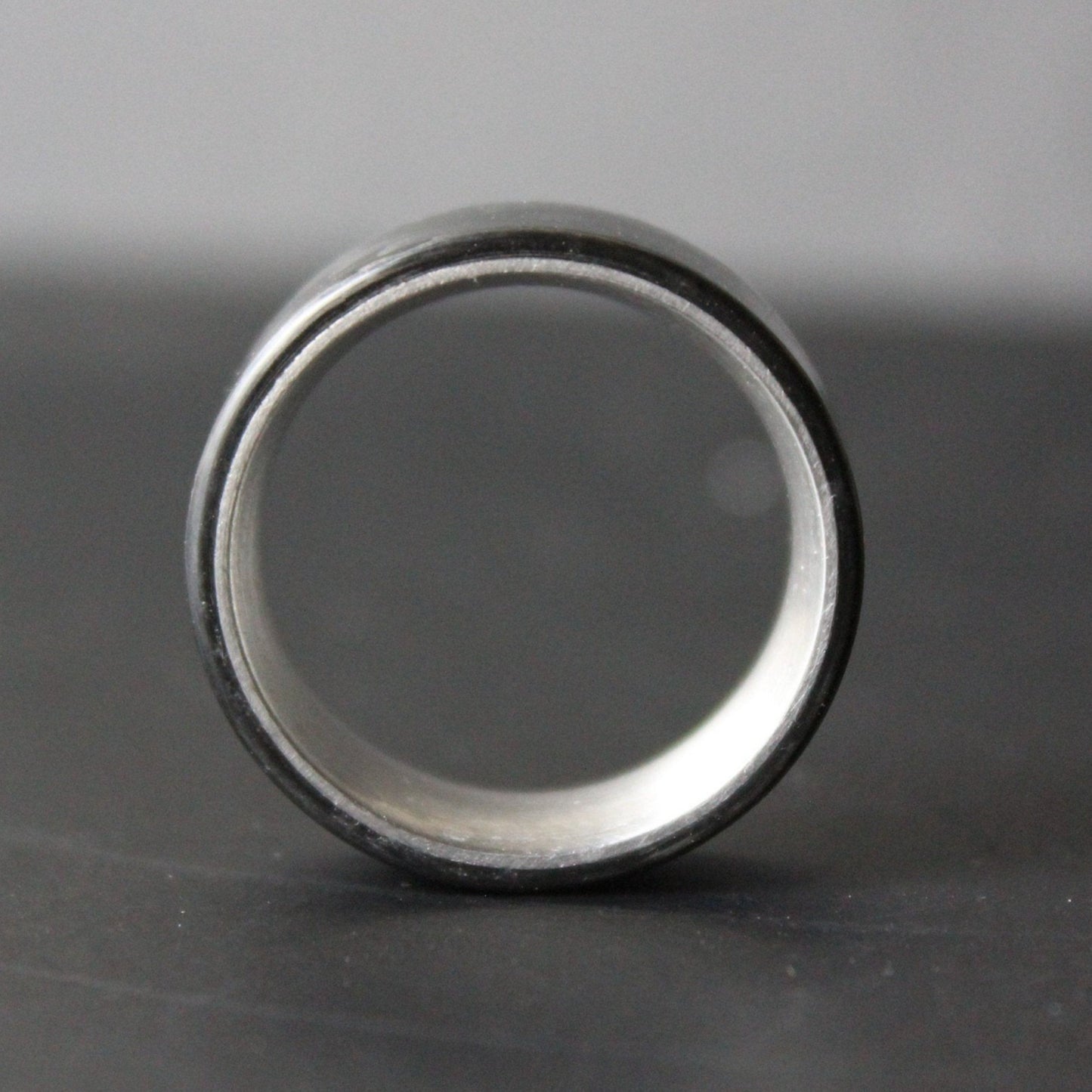 Carbon Fiber and Stainless Steel Ring