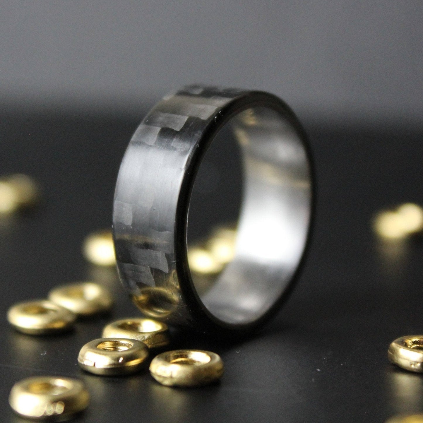 Carbon Fiber and Stainless Steel Ring