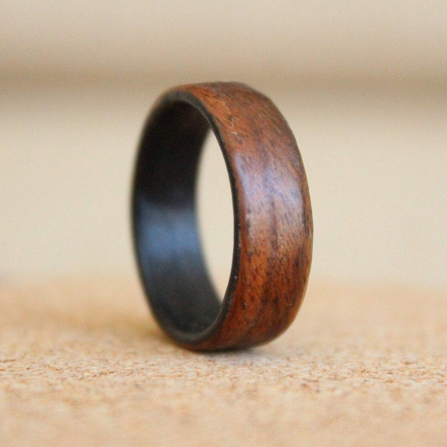 Santos Rosewood and Black Poplar Betnwood Ring