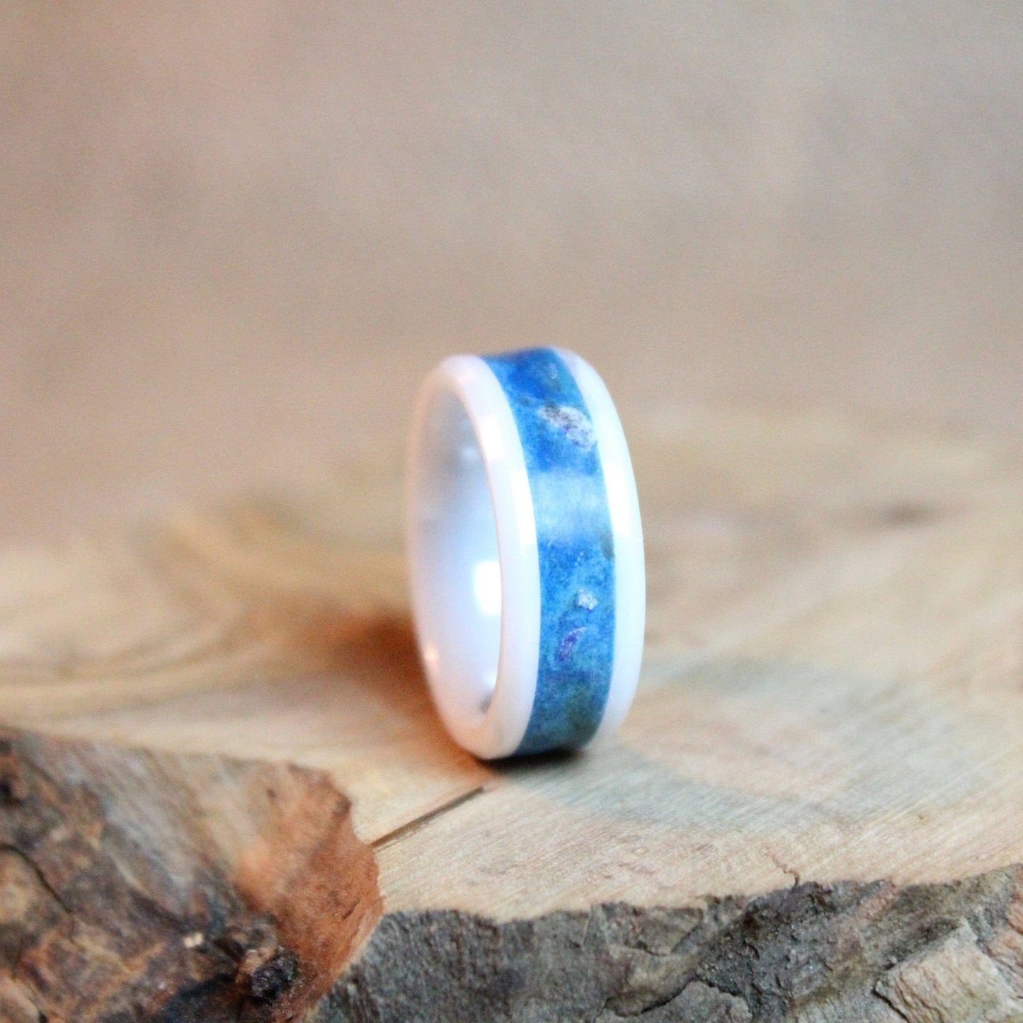 The Uranus Ring - White Ceramic Glow Ring