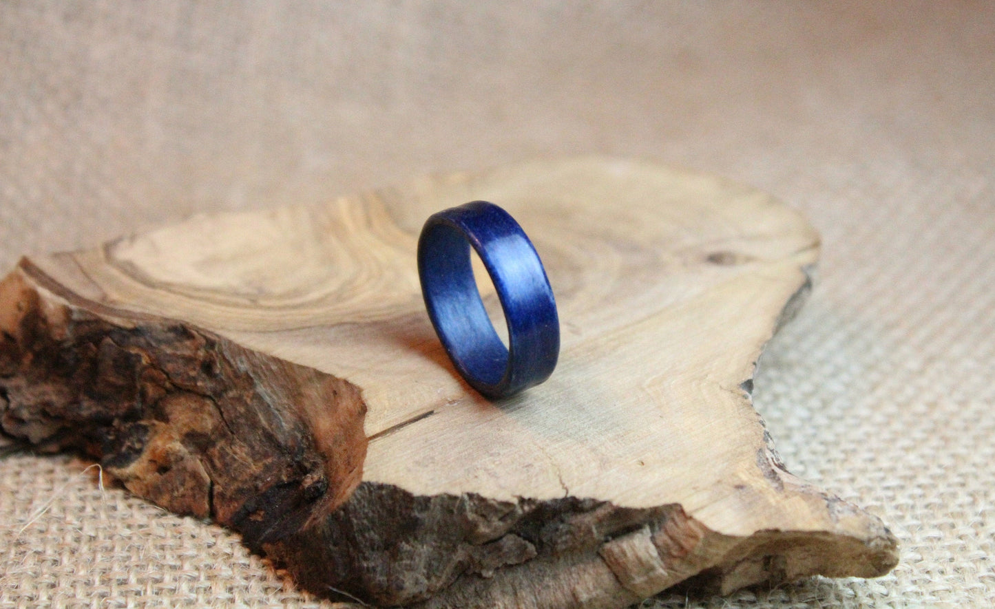 Blue Poplar Bentwood Ring