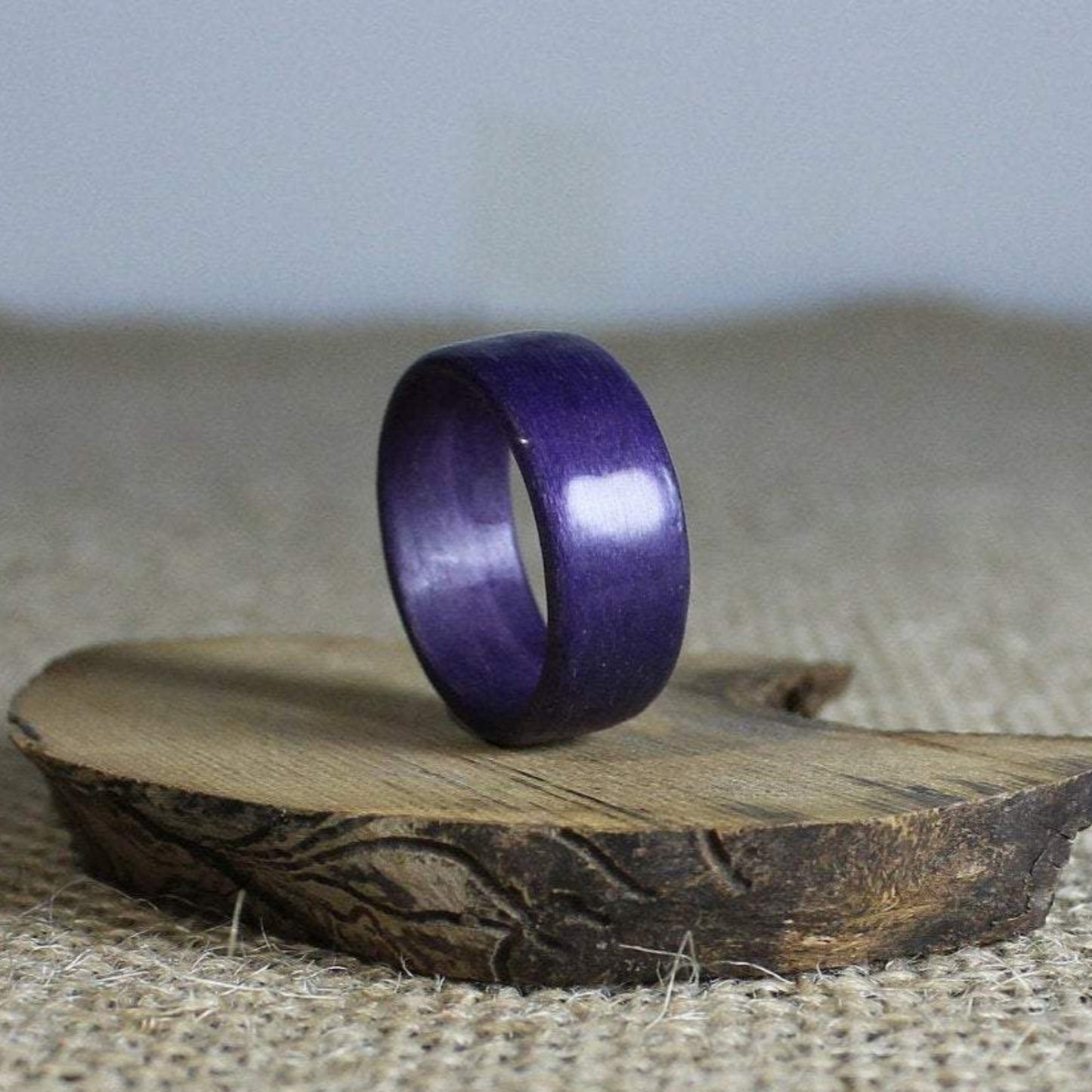 Purple Poplar Bentwood Ring