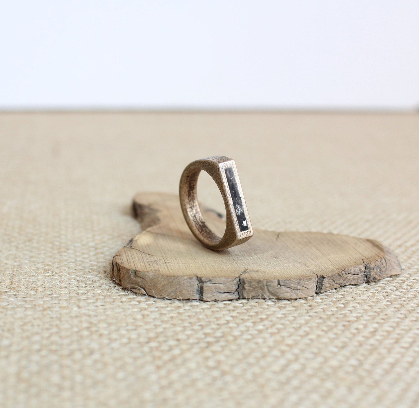 3D Printed Steel Signet Ring