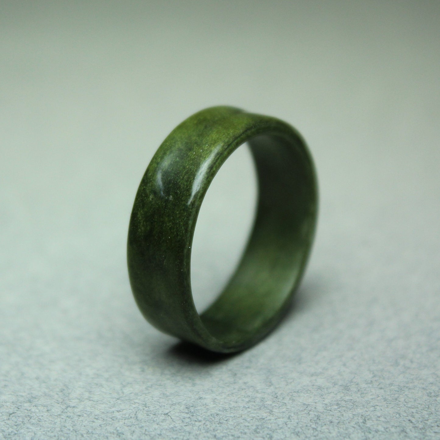 Green Poplar Bentwood Ring