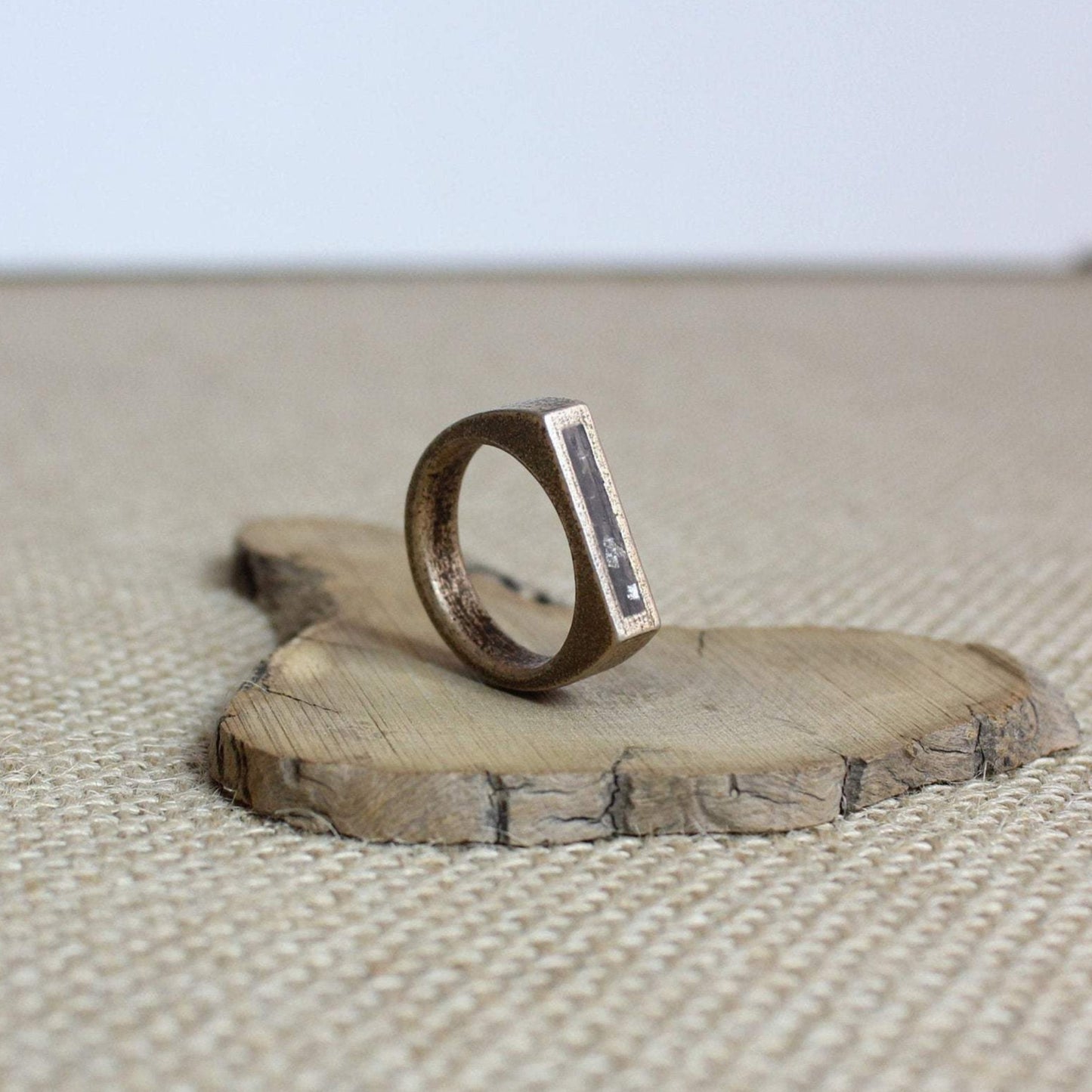 3D Printed Steel Signet Ring