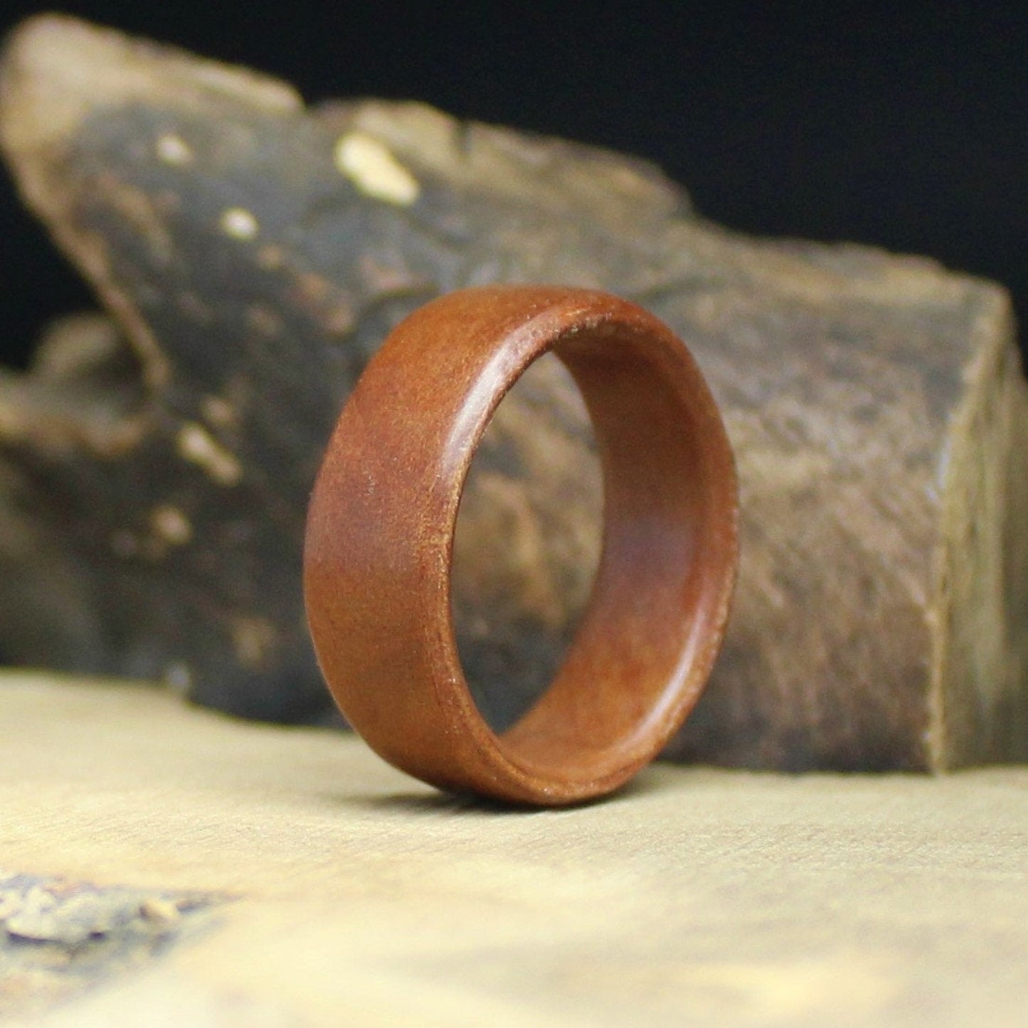 Madrone Burl Bentwood Ring