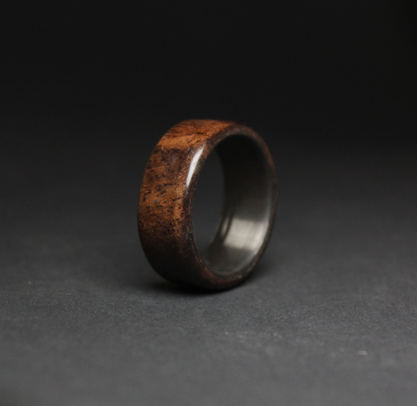 Mahogany Wood & Carbon Fiber Ring