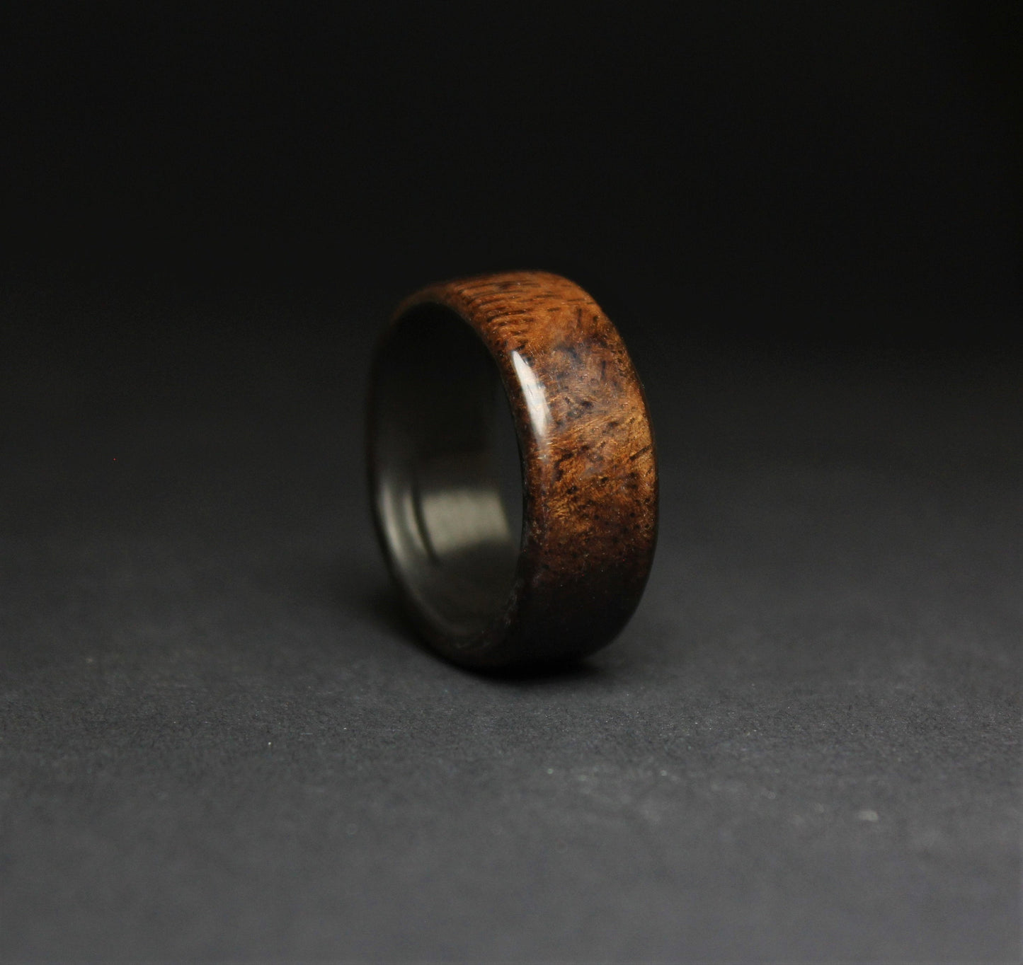 Mahogany Wood & Carbon Fiber Ring