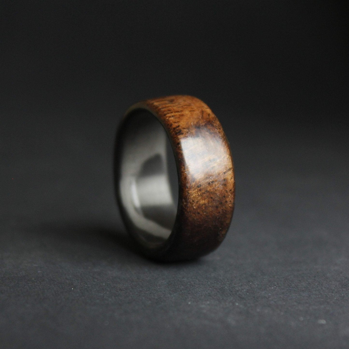 Mahogany Wood & Carbon Fiber Ring