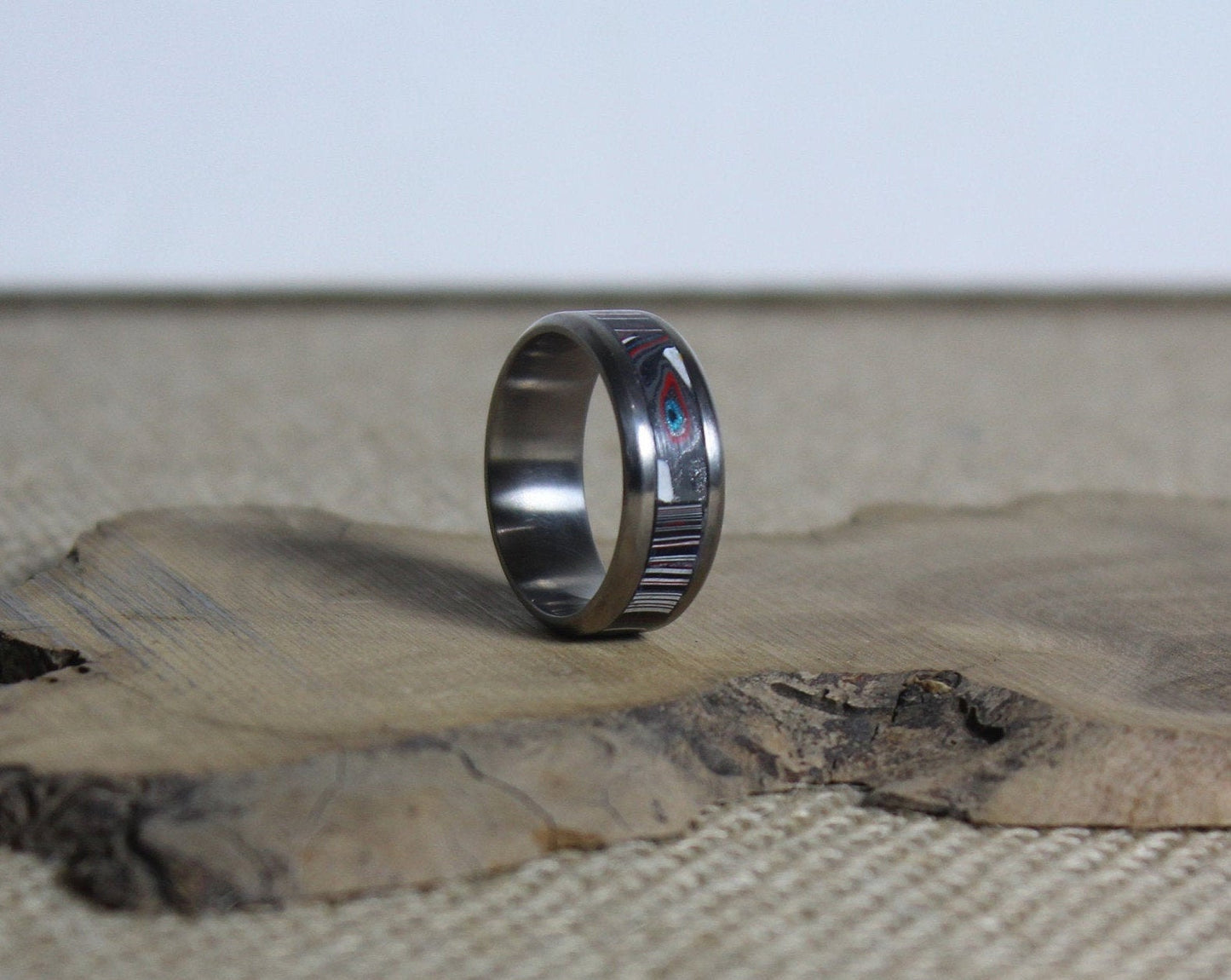 Jeep Fordite Wedding Ring