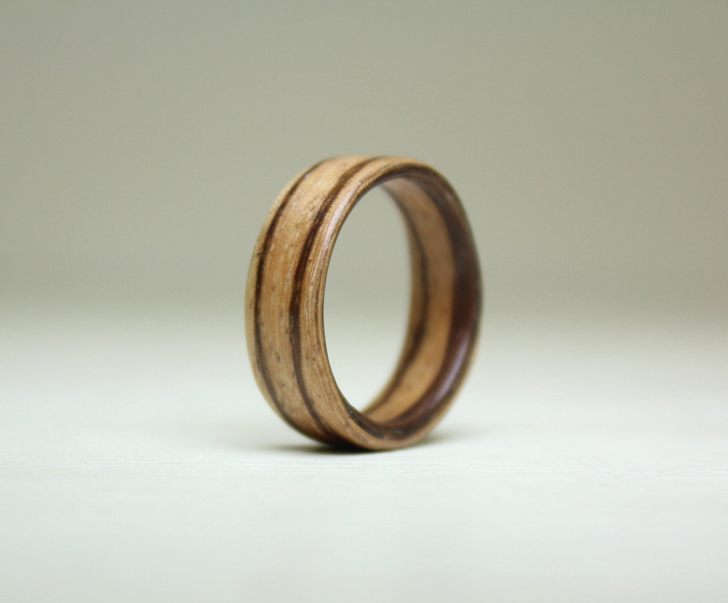 Zebra Wood Bentwood Ring