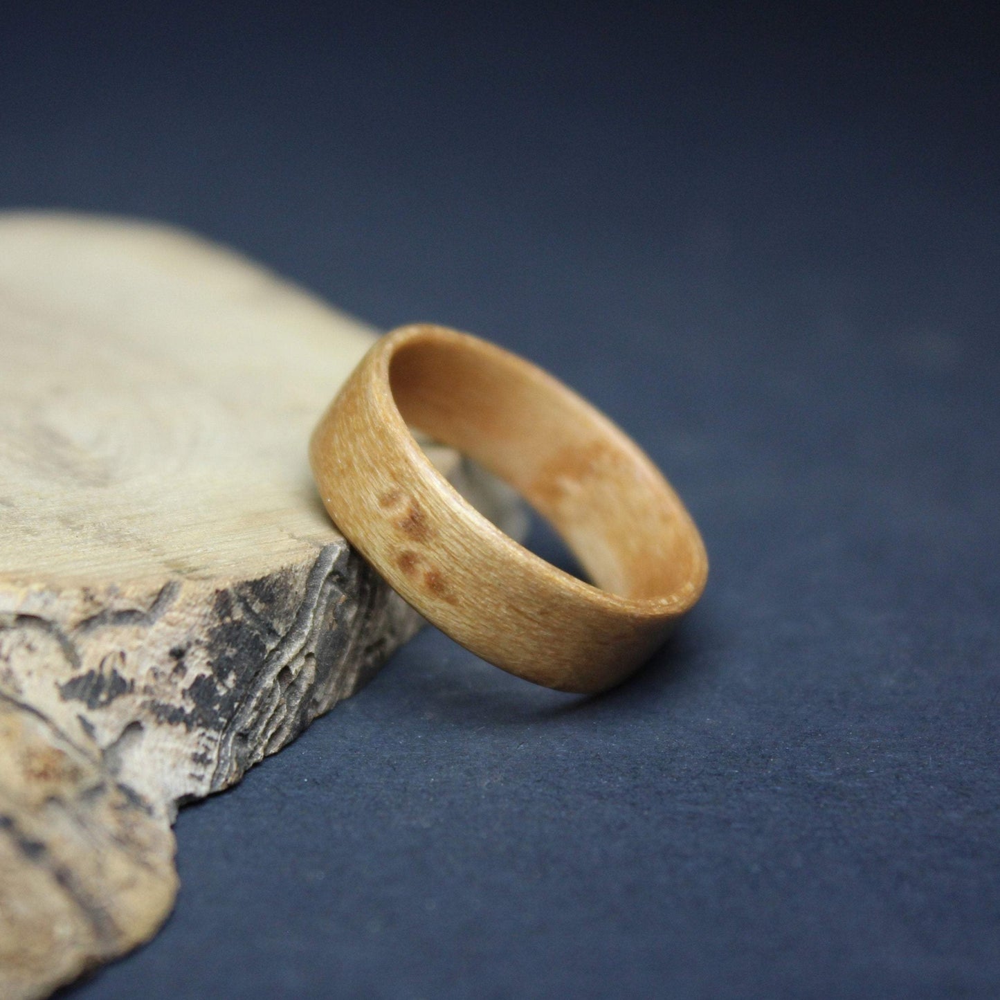 Bird'seye Maple Bentwood Ring