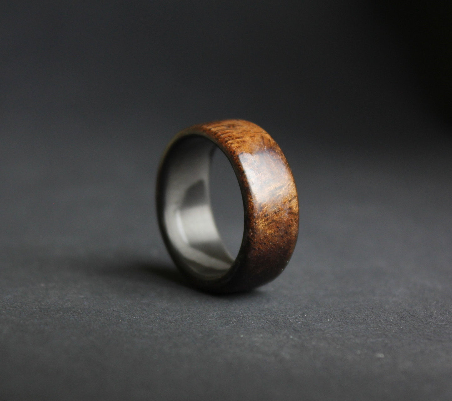 Mahogany Wood & Carbon Fiber Ring